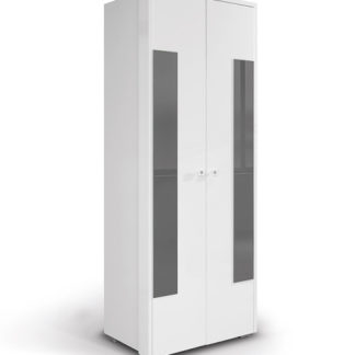 HAPPY, skříň 220 02V2F, bílá/šedá