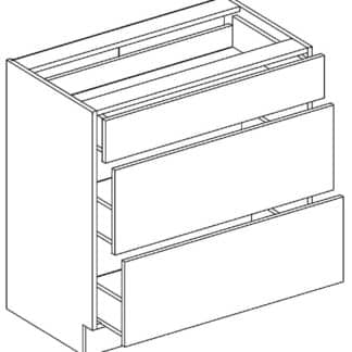 LAURA, skříňka dolní D80S3, červený lesk DOPRODEJ