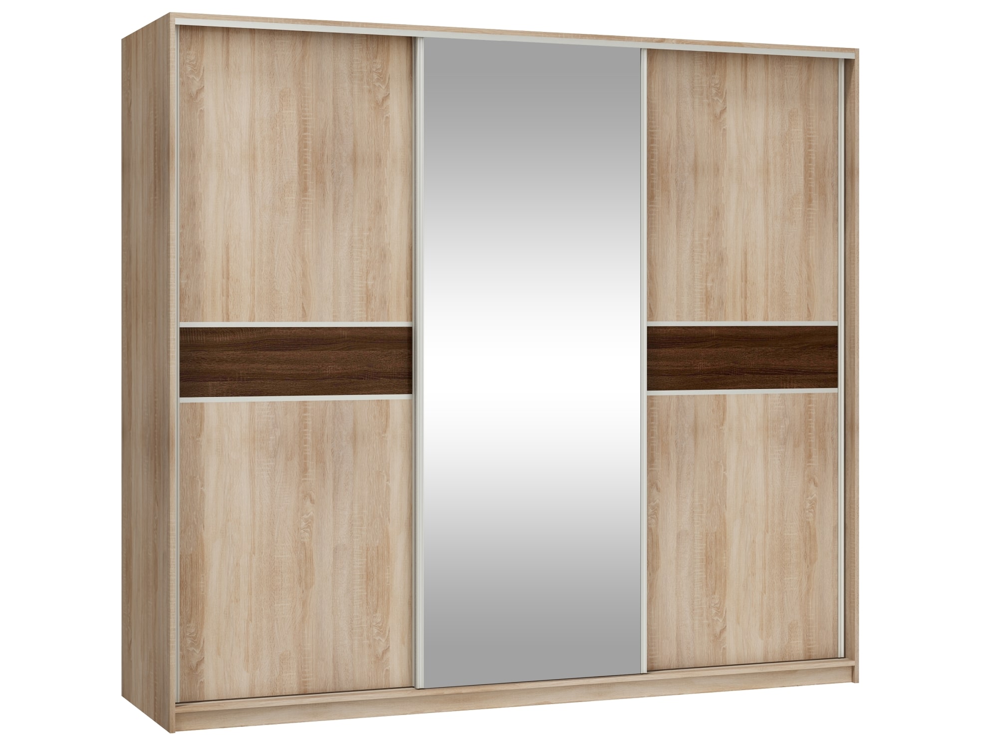 Šatní skříň PUERTO L 240D se zrcadlem, barva:
