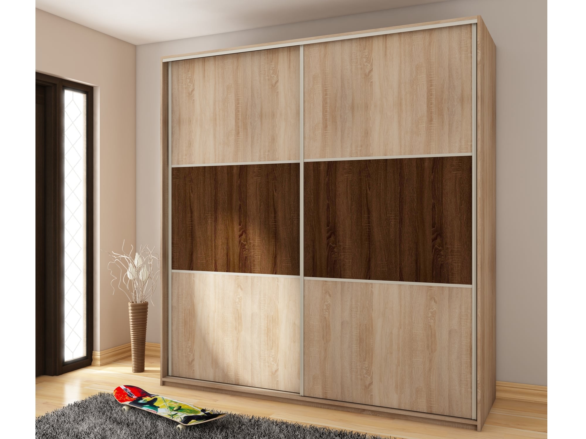 Šatní skříň RICO 200A, barva: