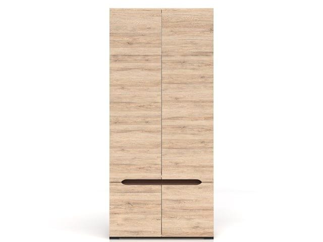 ELPASSO, skříň SZF4D, dub san remo světlý/dub wenge hnědý