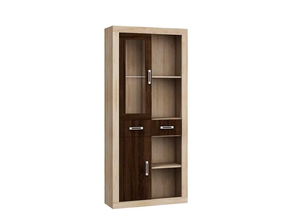 VERIN/15, regál 1DSWO, dub sonoma/dub sonoma tm.