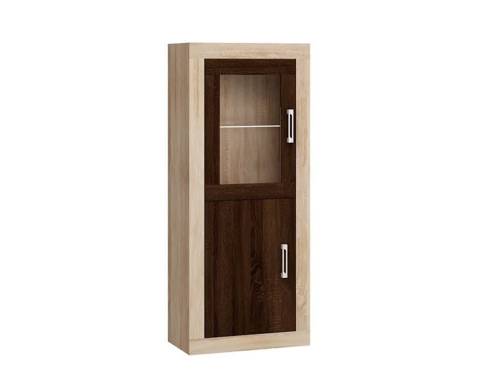 VERIN/16, regál 1DW, dub sonoma/dub sonoma tm.