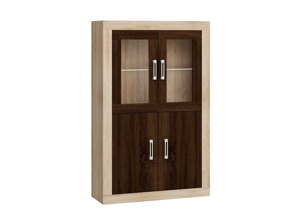 VERIN/19, regál 2DW, dub sonoma/dub sonoma tm.