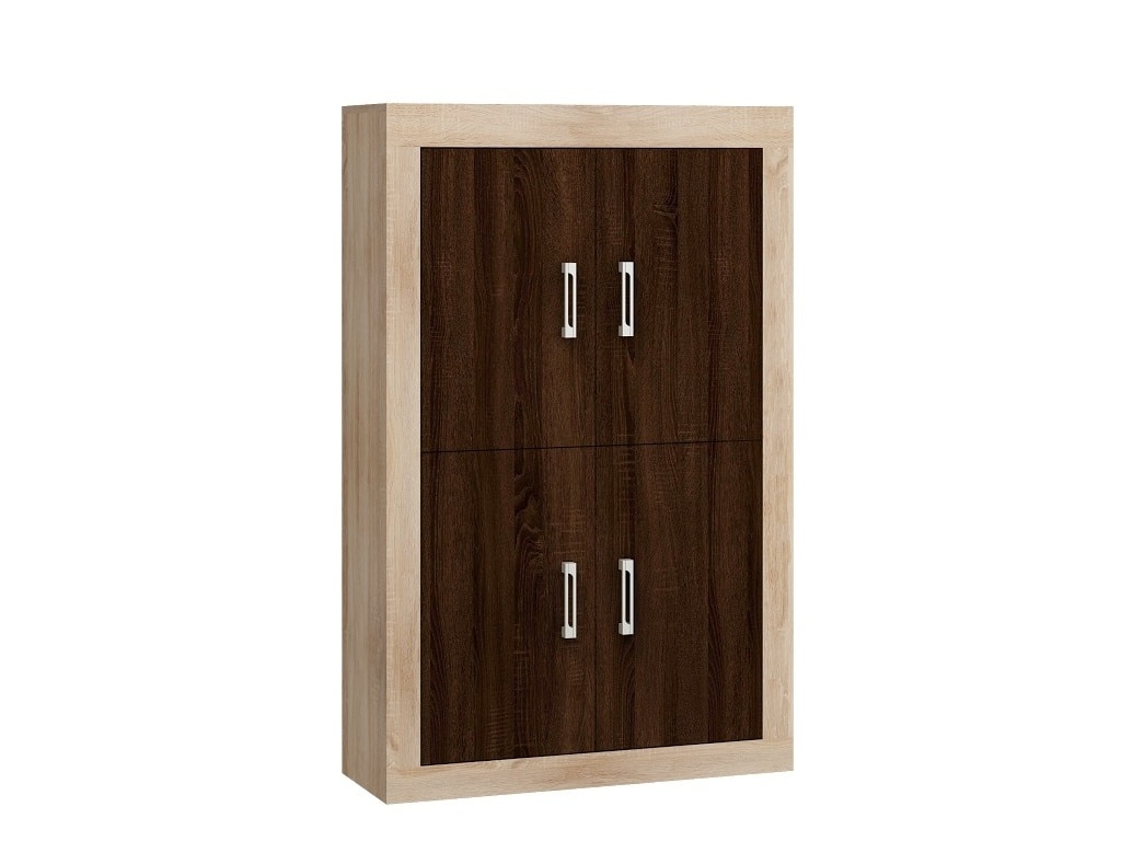 VERIN/20, regál 4D, dub sonoma/dub sonoma tm.