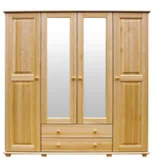 Skříň 4D/160 nr.1, masiv borovice, moření: ...