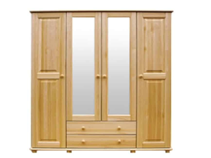 Skříň 4D/160 nr.1, masiv borovice, moření: ...