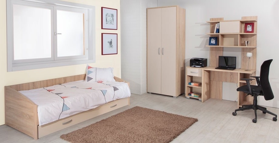 HAPPY, VZOROVÁ SESTAVA, dub/champagne