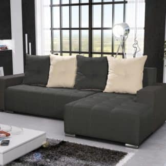 Rohová sedačka TELO 1 pravá, šedá/krémová