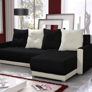 Rohová sedačka INSIGNIA BIS 8, černá/krémová