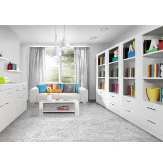 SNOW, obývací pokoj, bílá - vzorová sestava