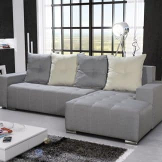 Rohová sedačka TELO 13 pravá, šedá/krémová