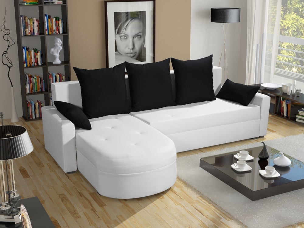 Rohová sedačka WENECJA PIK BIS 11, krémová látka