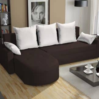 Rohová sedačka WENECJA PIK BIS 1, hnědá látka