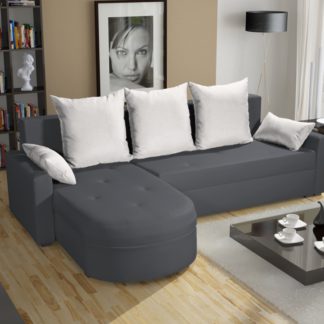 Rohová sedačka WENECJA PIK BIS 8, šedá látka