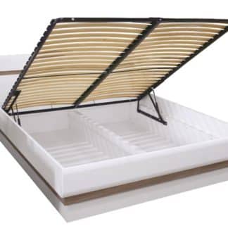 LI 12/140 S. - Postel LIONEL s roštem a úložným prostorem LI 12/140 S.P, dub sonoma truflový/bílý le