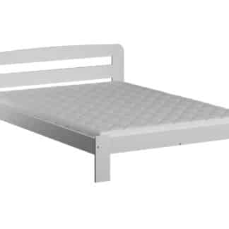 Postel SARA 120x200 cm s roštem, masiv borovice/moření bílá