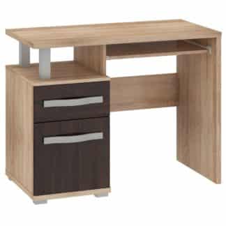 ANGEL PC stůl 1D1S, dub sonoma/dub sonoma tmavý