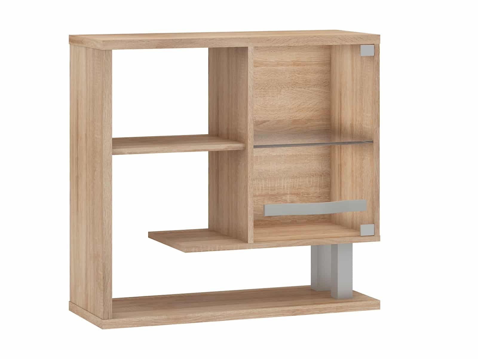 ANGEL závěsná vitrína 1W, dub sonoma