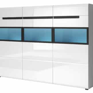 HEKTOR komoda TYP 48, bílá/bílý lesk