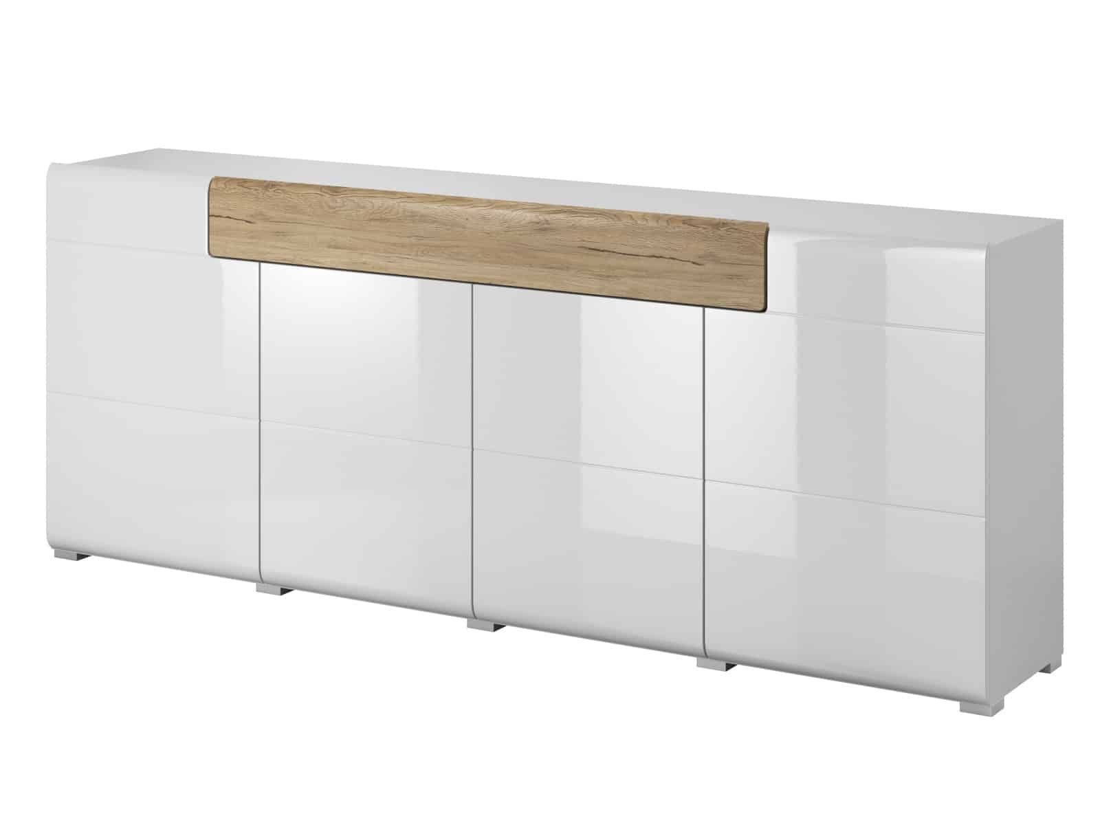 TOLEDO komoda TYP 25, dub san remo/bilá lesk