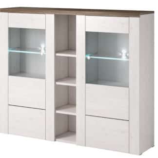 LARONA vitrína TYP 46, dub riviera světlý