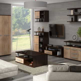 Obývací pokoj ANGEL 5, dub sonoma tmavý/dub sonoma