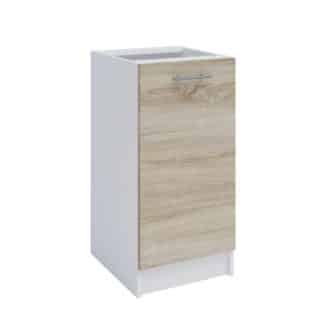 FABIANA, dolní skříňka, S-40, dub sonoma/bílá