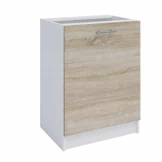 FABIANA, dolní skříňka, S-60, dub sonoma/bílá