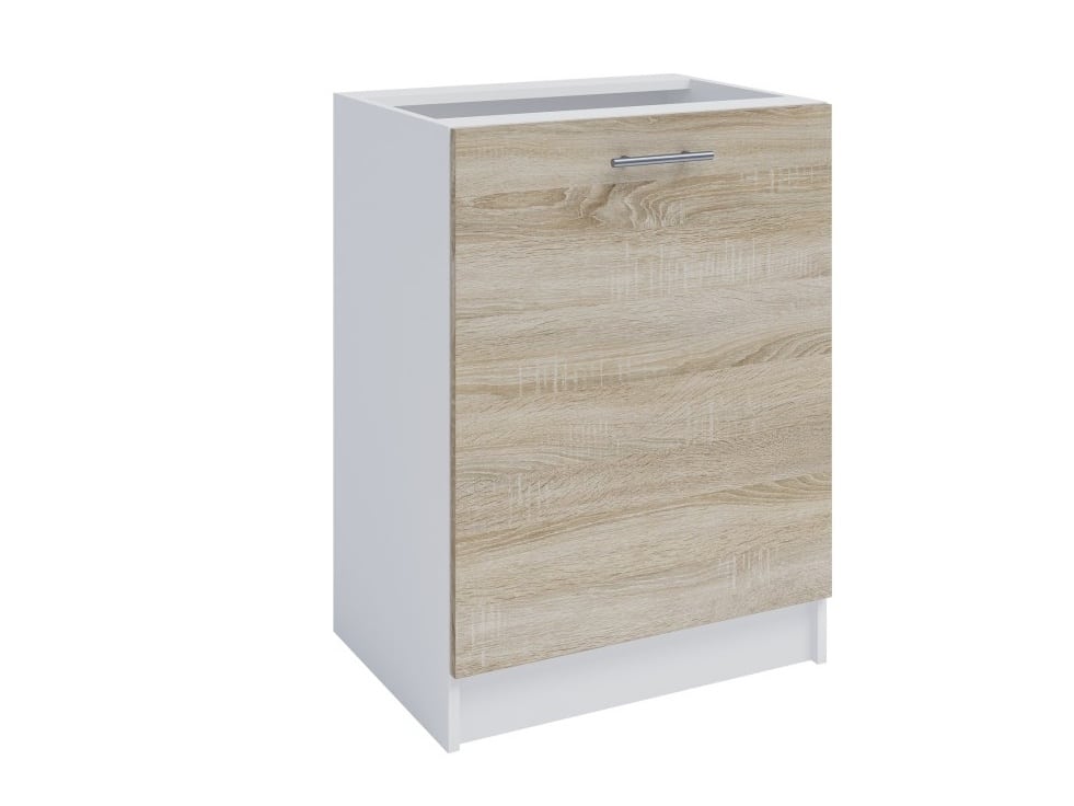 FABIANA, dolní skříňka, S-60, dub sonoma/bílá