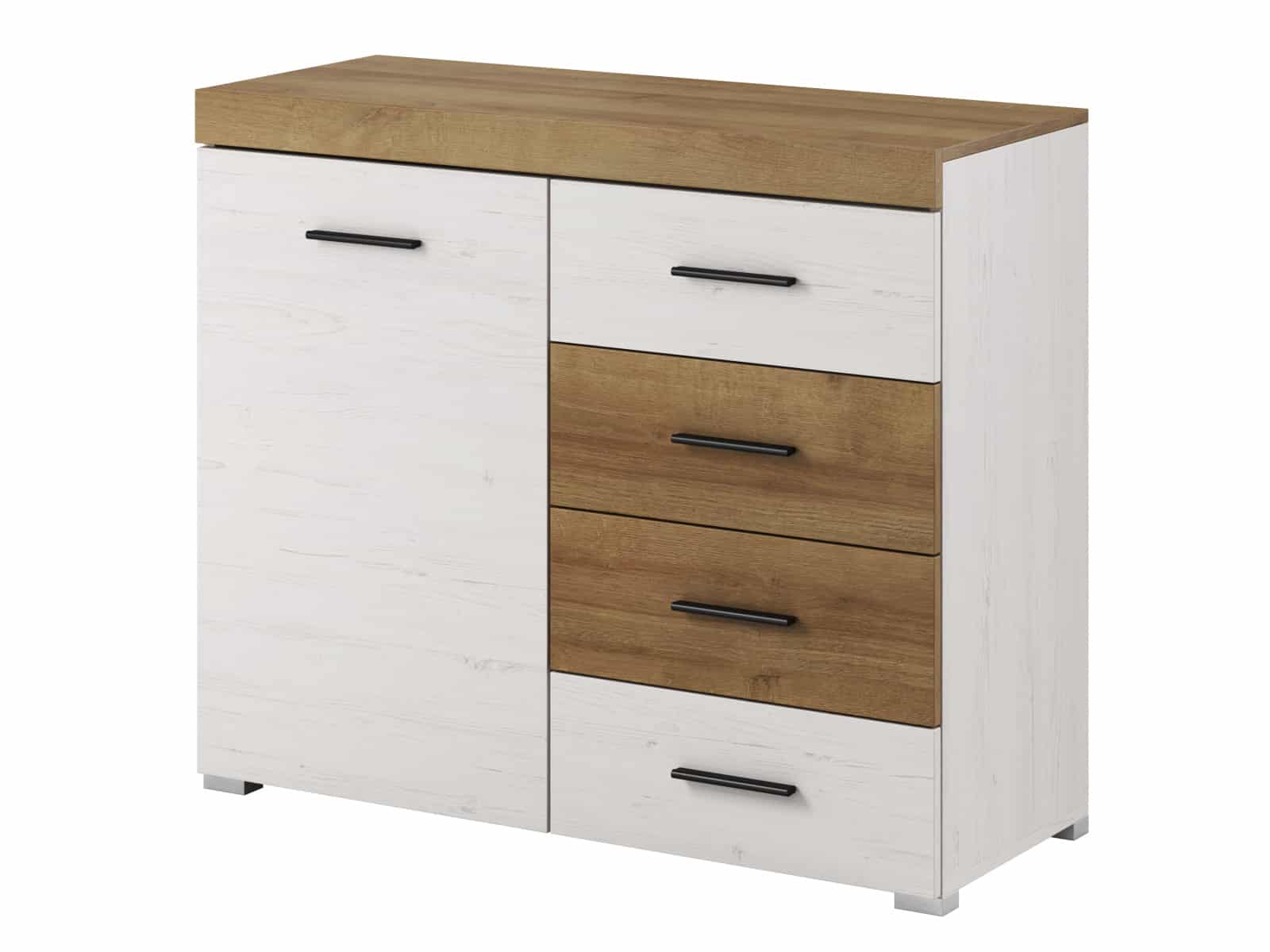 Komoda FALCO FK100, borovice andersen/dub riviera