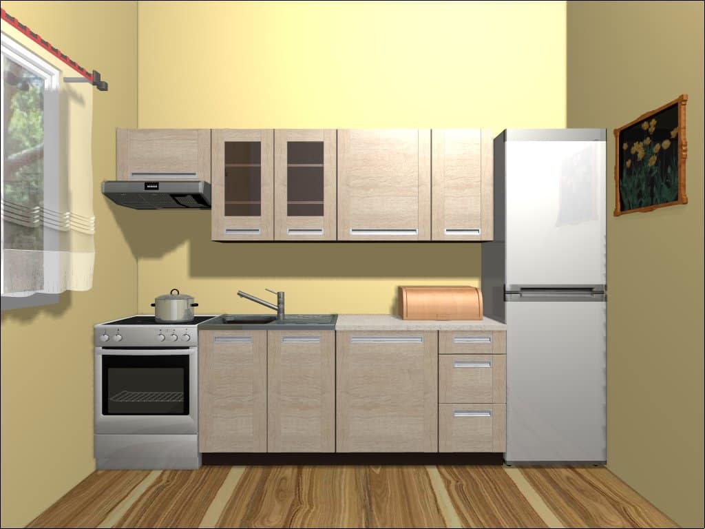 Kuchyně PESEN 2 180/240 cm, dub sonoma