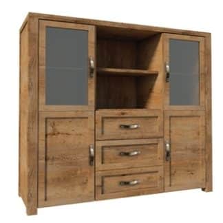 NEVADA vitrína K2S, dub lefkas