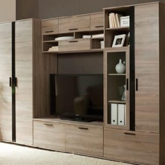 ENTER obývací stěna, dub truflový