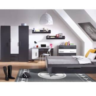 LIDO dětský pokoj, šedá/grafit+bílá