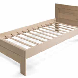 Postel WOODY CLASSIC 90x200 bez roštu, masiv buk/dub