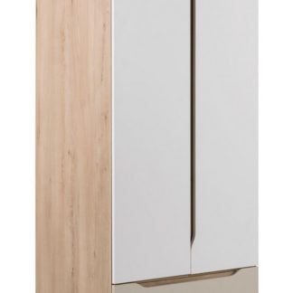 SMARTY SM-05 skříň 2-dveřová, buk/bílá/champagne