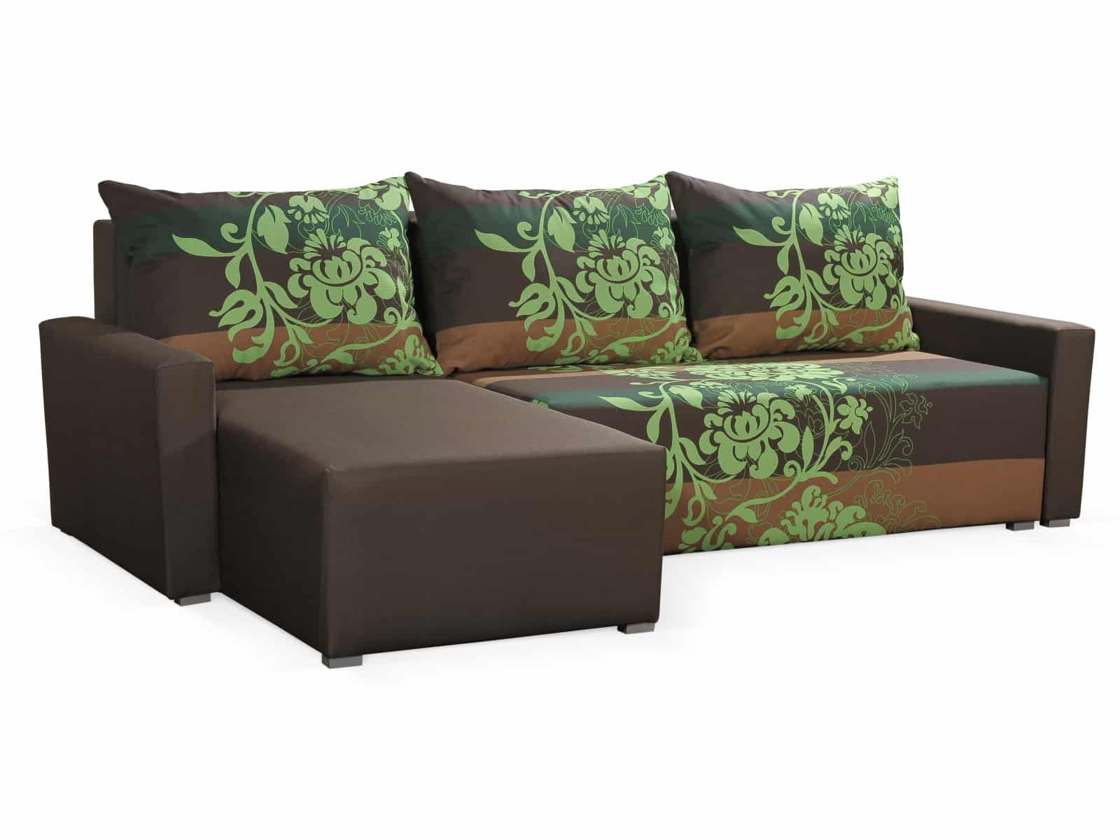 Rohová sedačka ESPANA BIS 4, hnědá