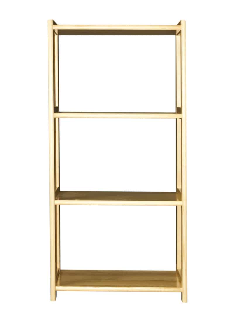 Regál ažurový výška 106 cm, šířka 80 cm, masiv borovice, moření: ...