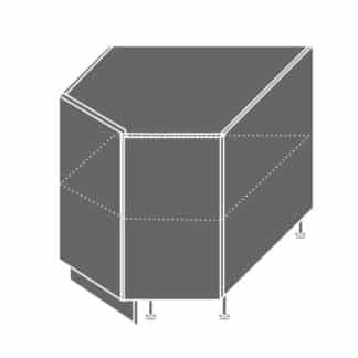 EMPORIUM, skříňka dolní rohová D12R 90, korpus: bílý, barva: white