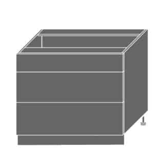 EMPORIUM, skříňka dolní D3E 90, korpus: grey, barva: grey stone