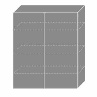 EMPORIUM, skříňka horní W4 80, korpus: grey, barva: light grey stone