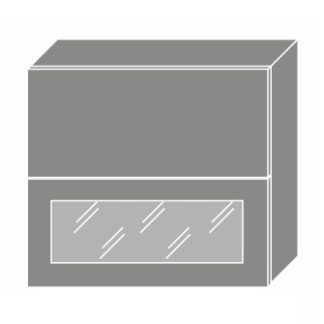 EMPORIUM, skříňka horní W8B 80 AV WKF, korpus: bílý, barva: light grey stone
