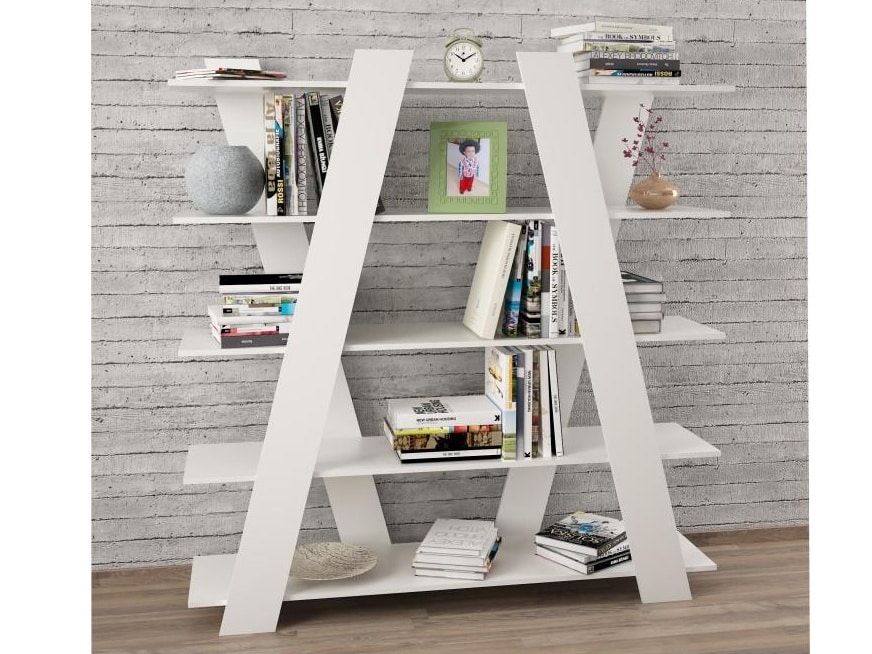 SALVI víceúčelový regál, bílá