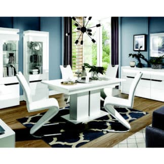 Jídelna IRMA, bílý vysoký lesk