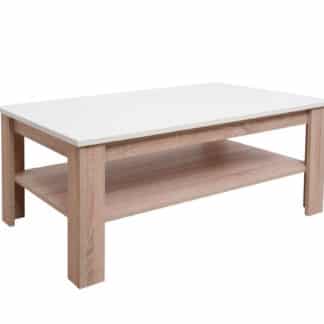 Konferenční stolek VENETO, béžový lesk/dub