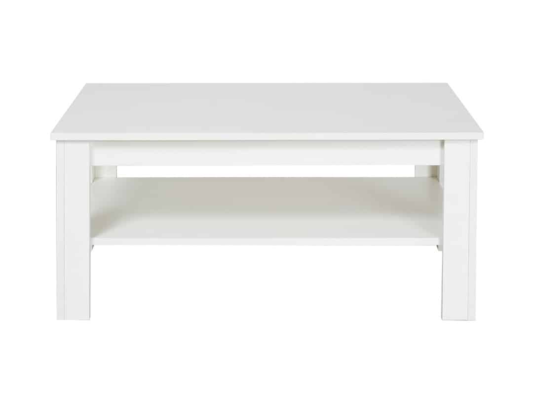 Konferenční stolek WOOD, bílá