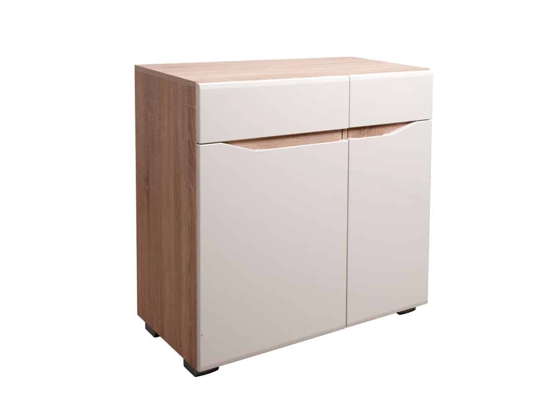 Komoda VENETO V85, béžový lesk/dub