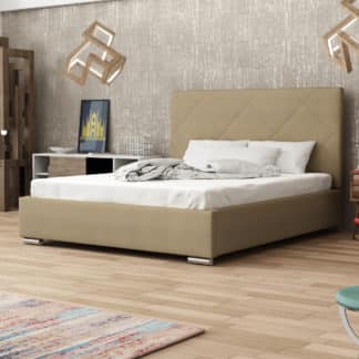Čalouněná postel SOFIE 5 180x200 cm, béžová látka