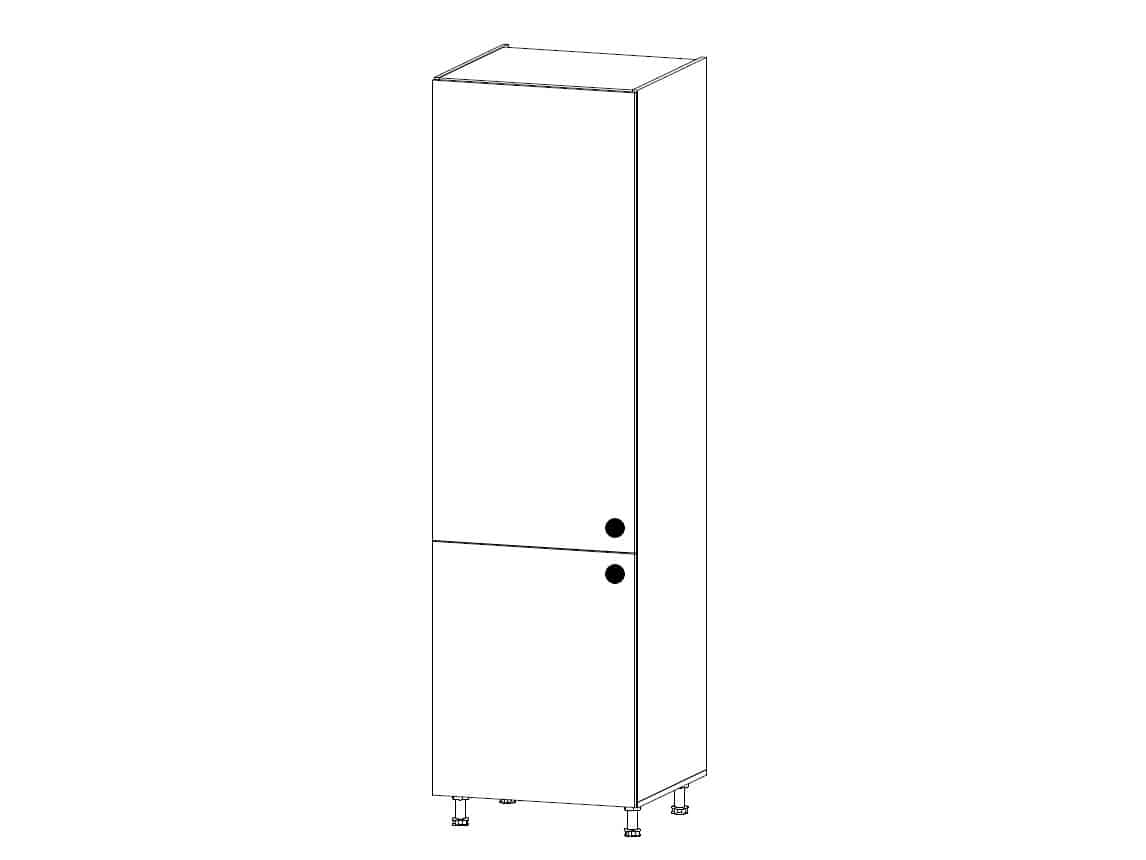 PROWANSJA vysoká skříňka pro vestavnou lednici D60ZL levá, borovice andersen